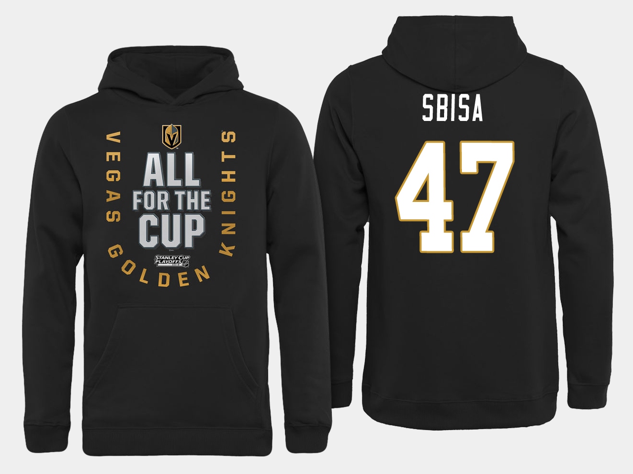 Men NHL Vegas Golden Knights #47 Sbisa All for the Cup hoodie